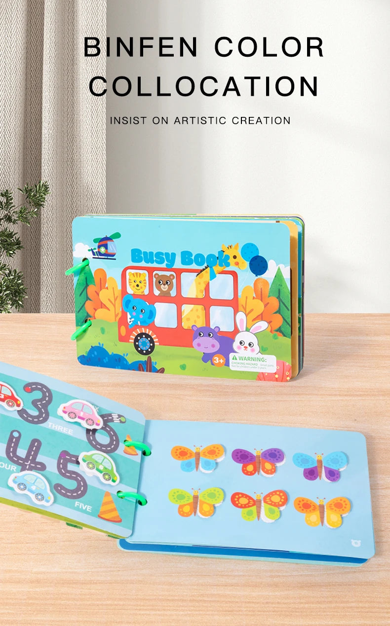 Baby Busy Book – Learning & Quiet Activity Book