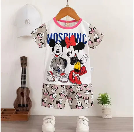 Summer Baby Girl Outfit – Cute T-Shirt & Shorts Set