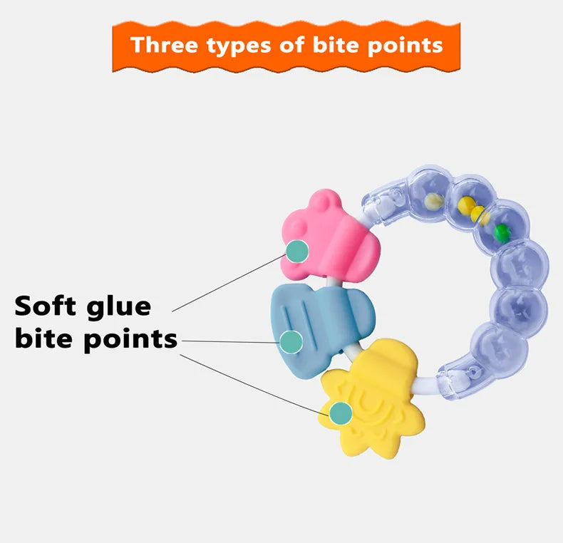 Baby Fruit Silicone Rattle Teether Toy