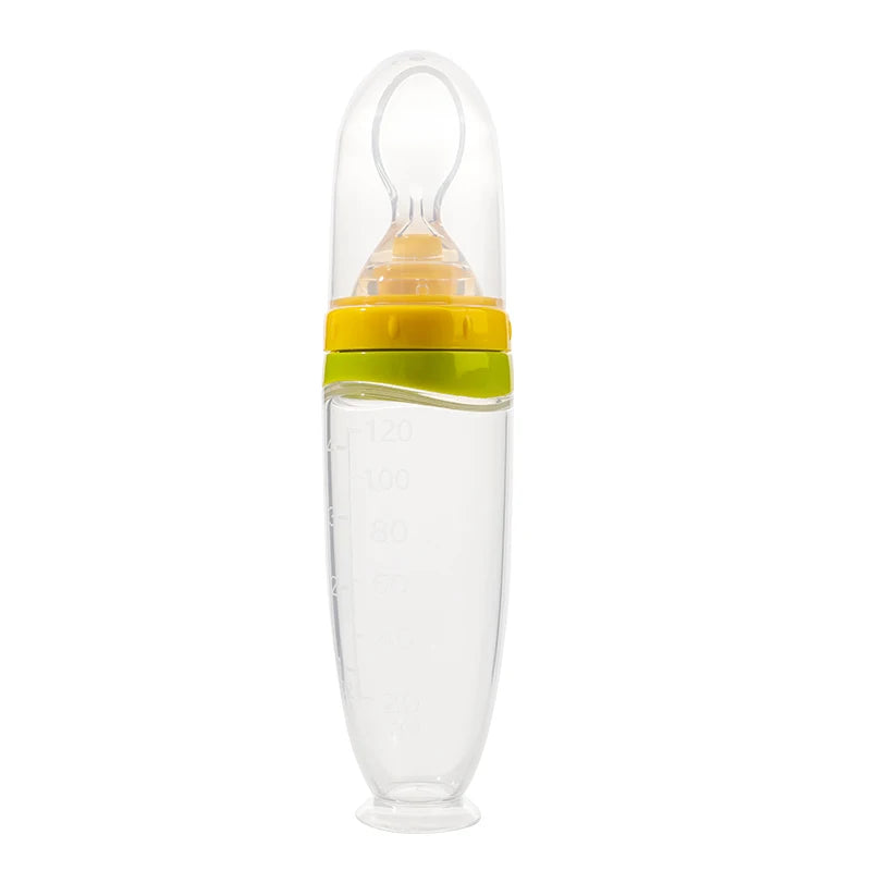 120ml Baby Silicone Food Squeeze Feeder – Detachable Spoon