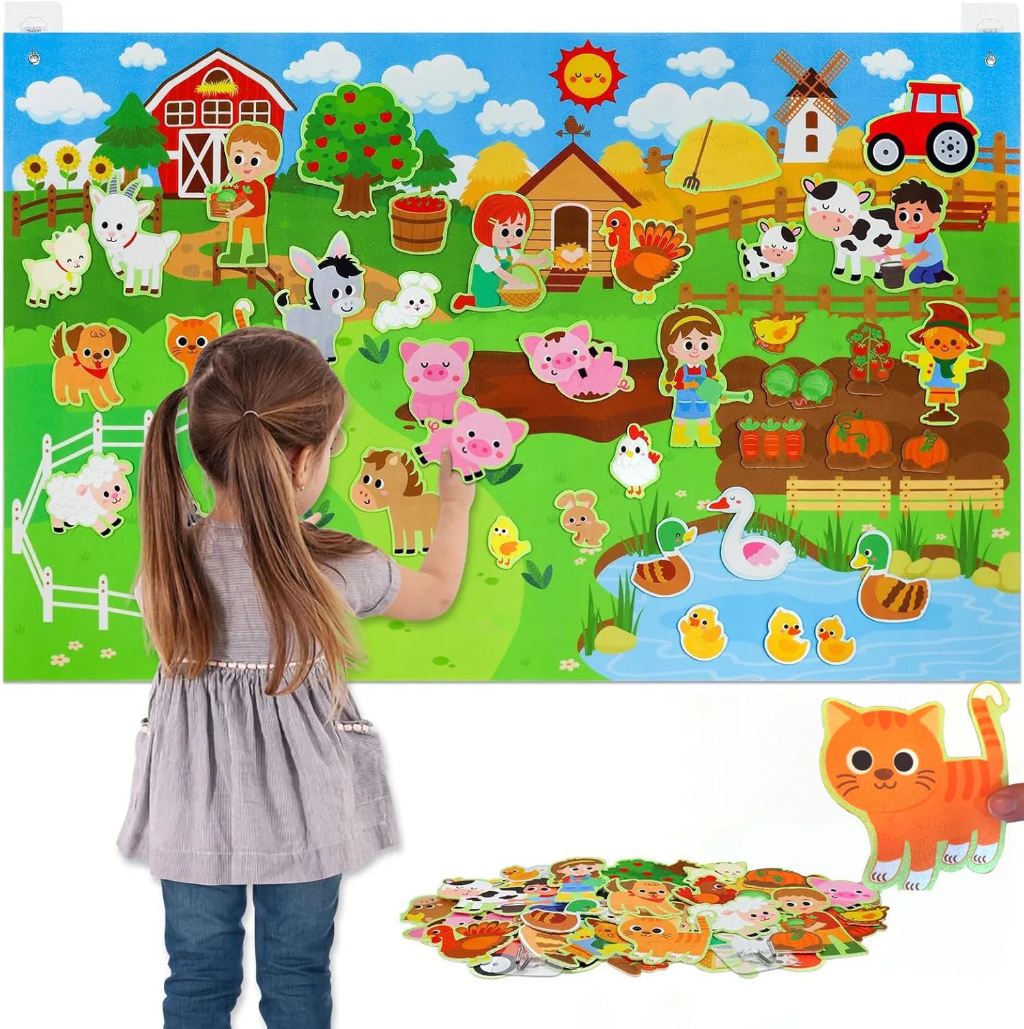 Farm Animals Felt Storyboard Play Kit