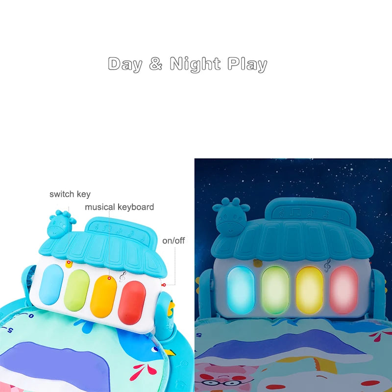 Musical Baby Activity Gym Play Mat – Piano Crawl Toy
